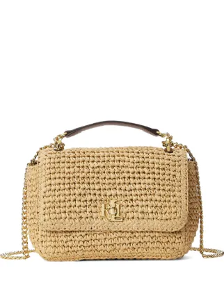 Lauren Ralph Lauren Medium Sophee Woven Straw Tote Bag | Neutrals