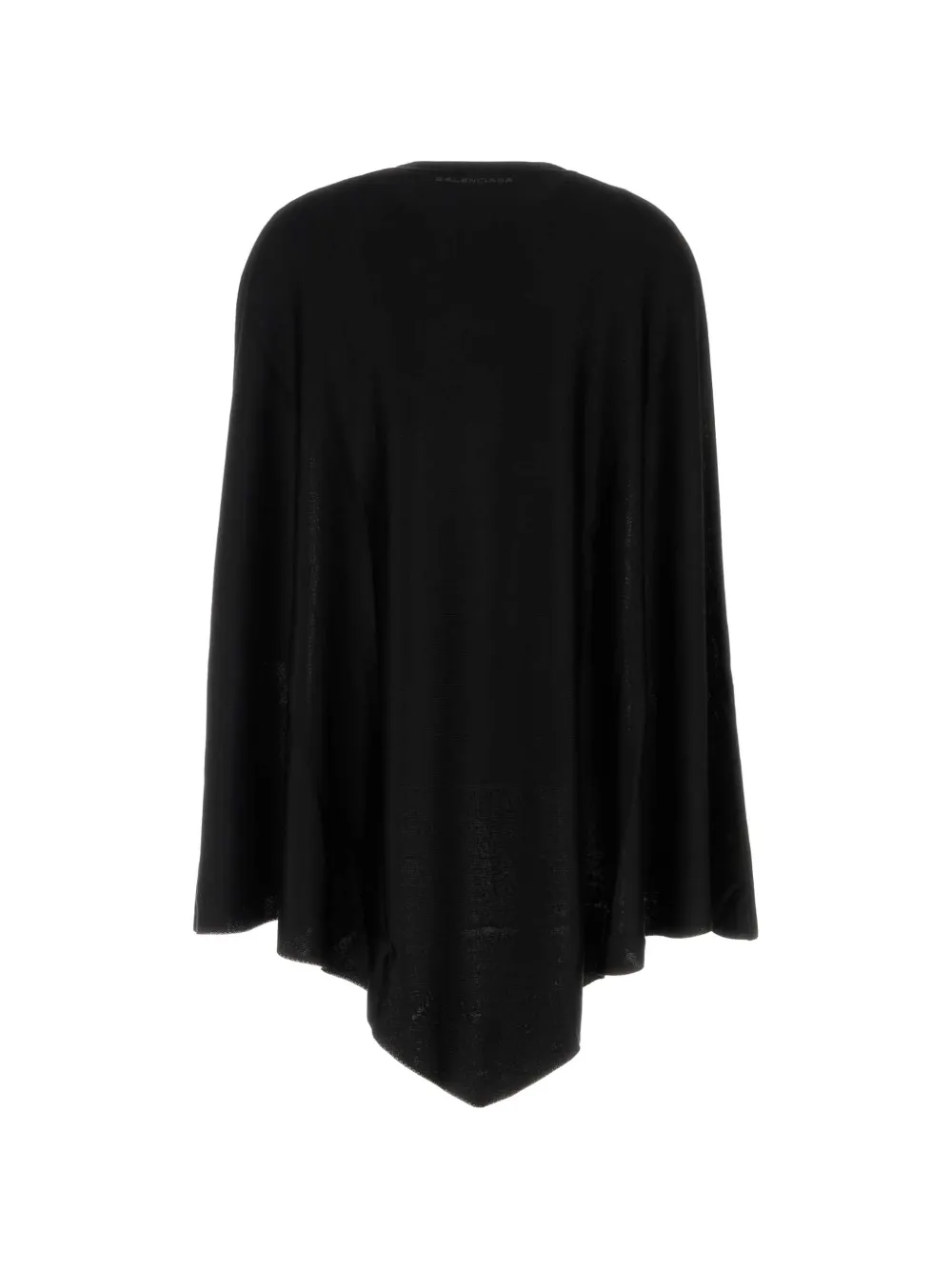 Balenciaga Asymmetrische gebreide cape Zwart