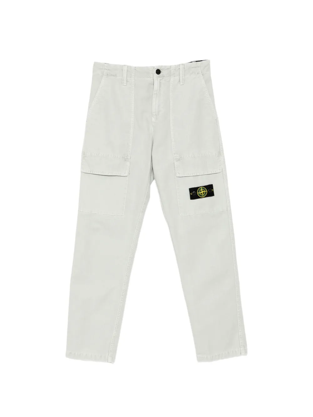 Stone Island Junior Compass-patch cargo pants - Verde