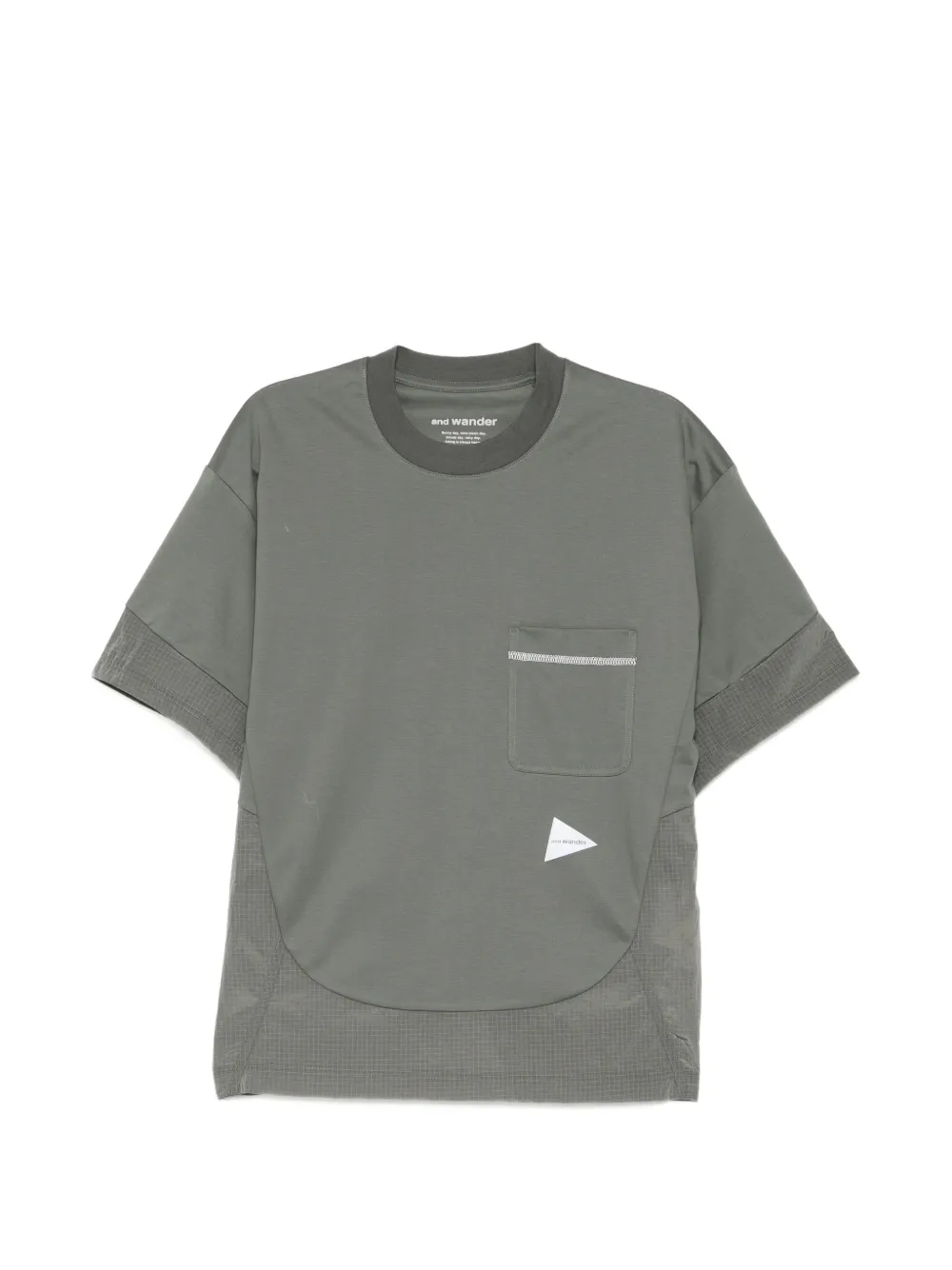 and Wander combi short-sleeves T-shirt - Verde