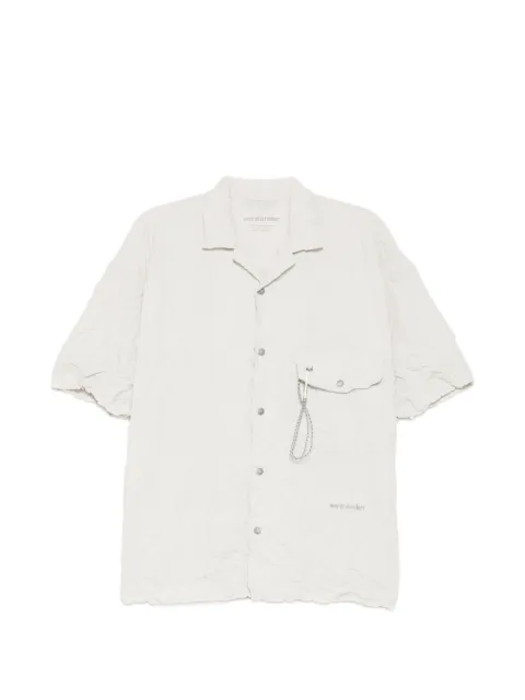 and Wander washer pleated short-sleeve shirt