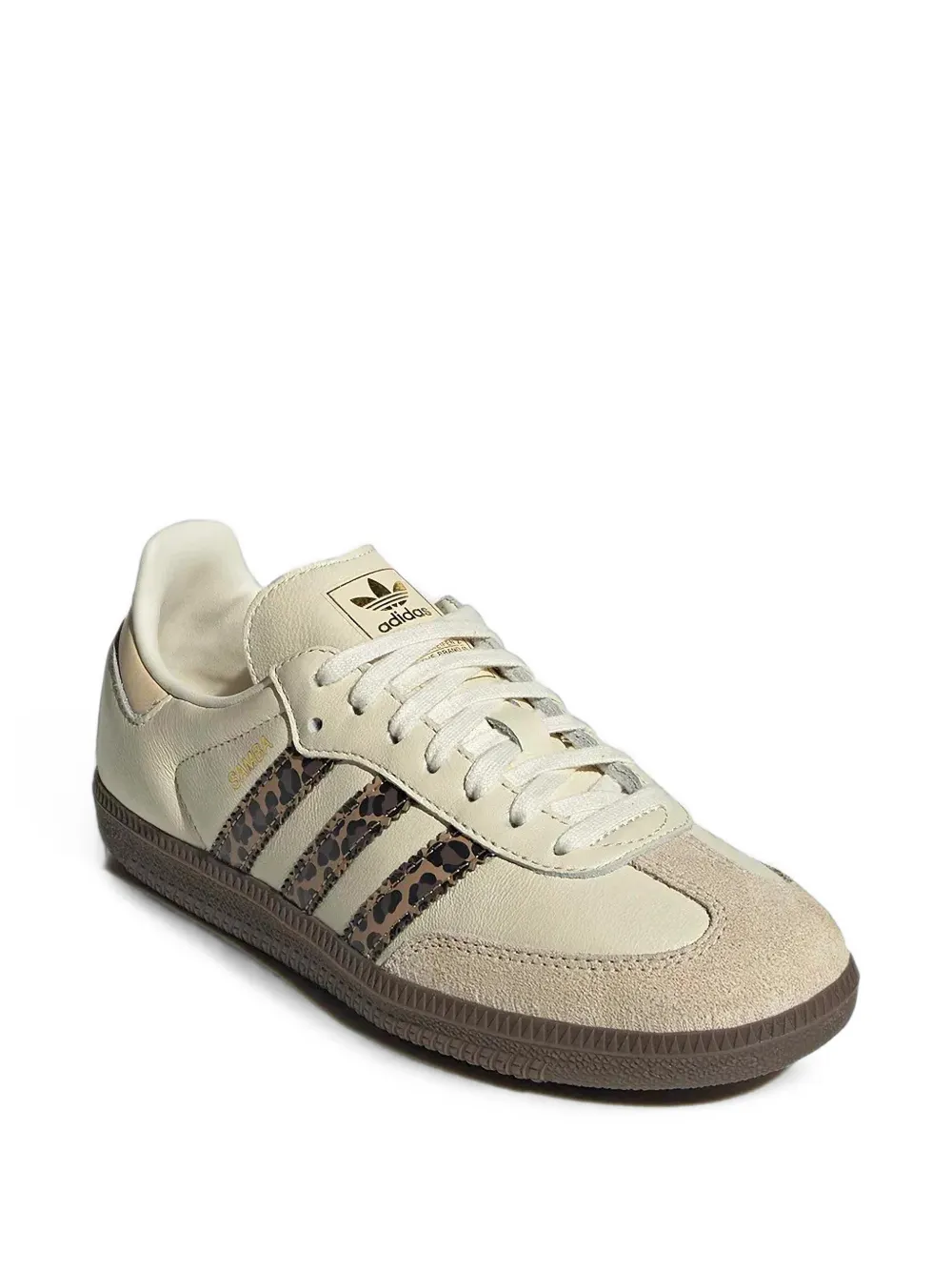 adidas Kids Samba leopard-print sneakers - Toni neutri