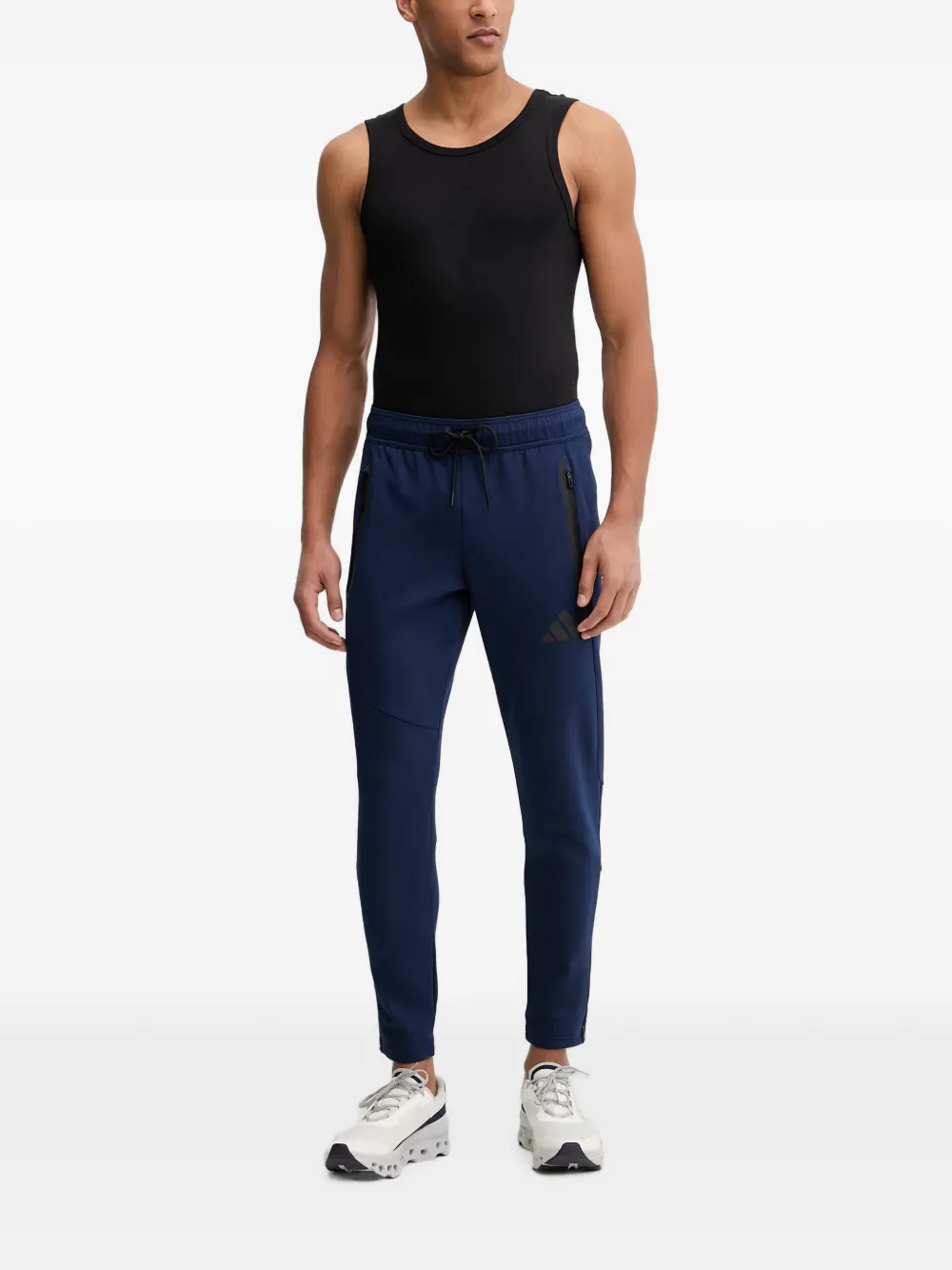 adidas Tiro Travel logo-print drawstring track pants Blauw