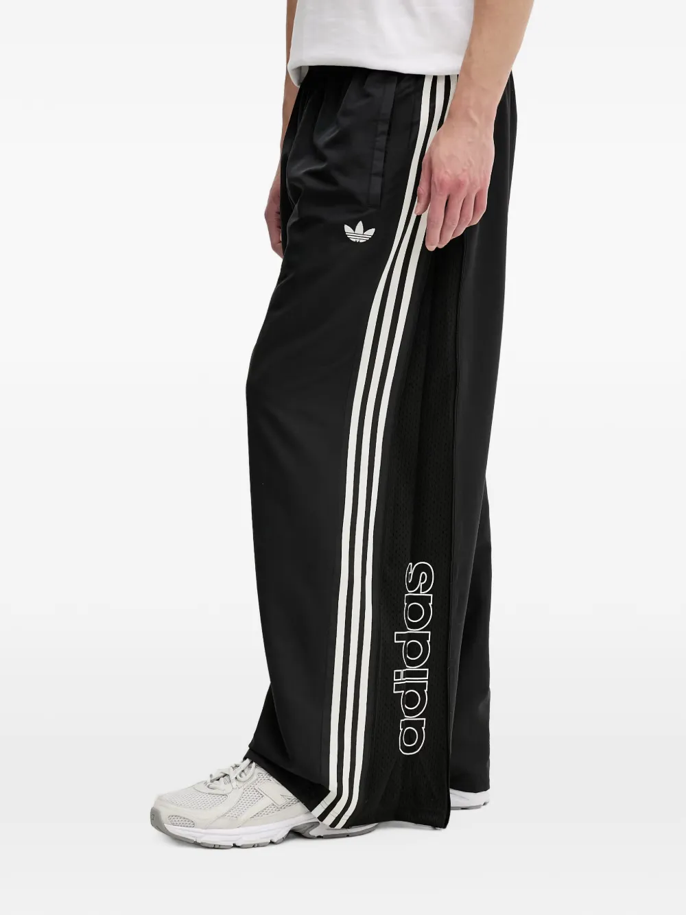 adidas Windbreaker side-stripe track pants Zwart