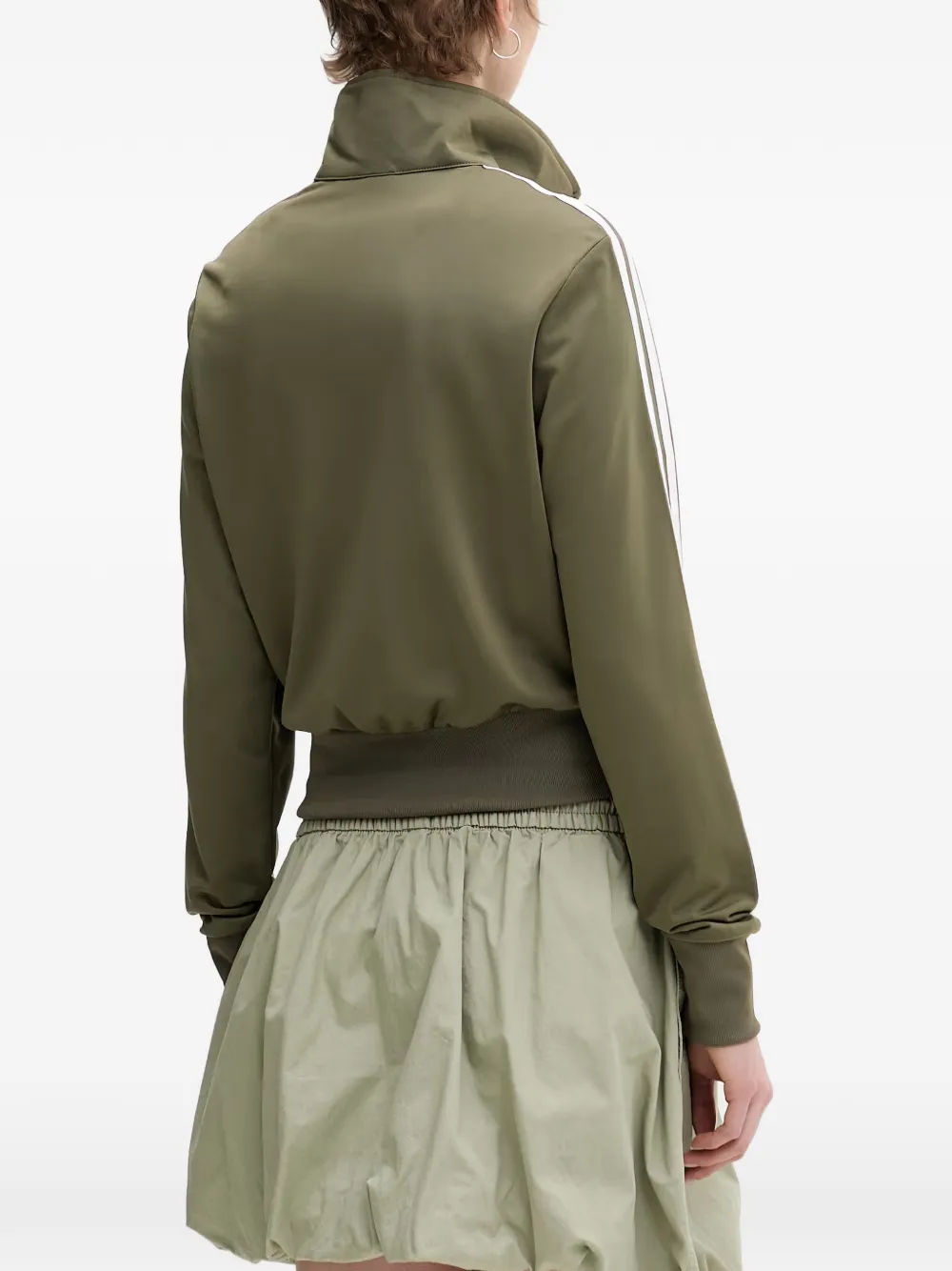 adidas 3-Stripes cropped track jacket Groen