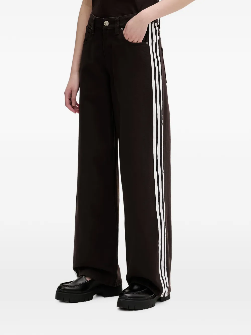 adidas Firebird 3-Stripe jeans - Braun