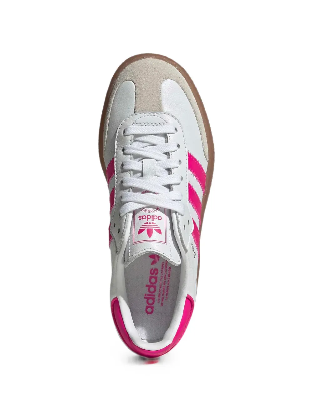 adidas Kids Samba platform sneakers Wit