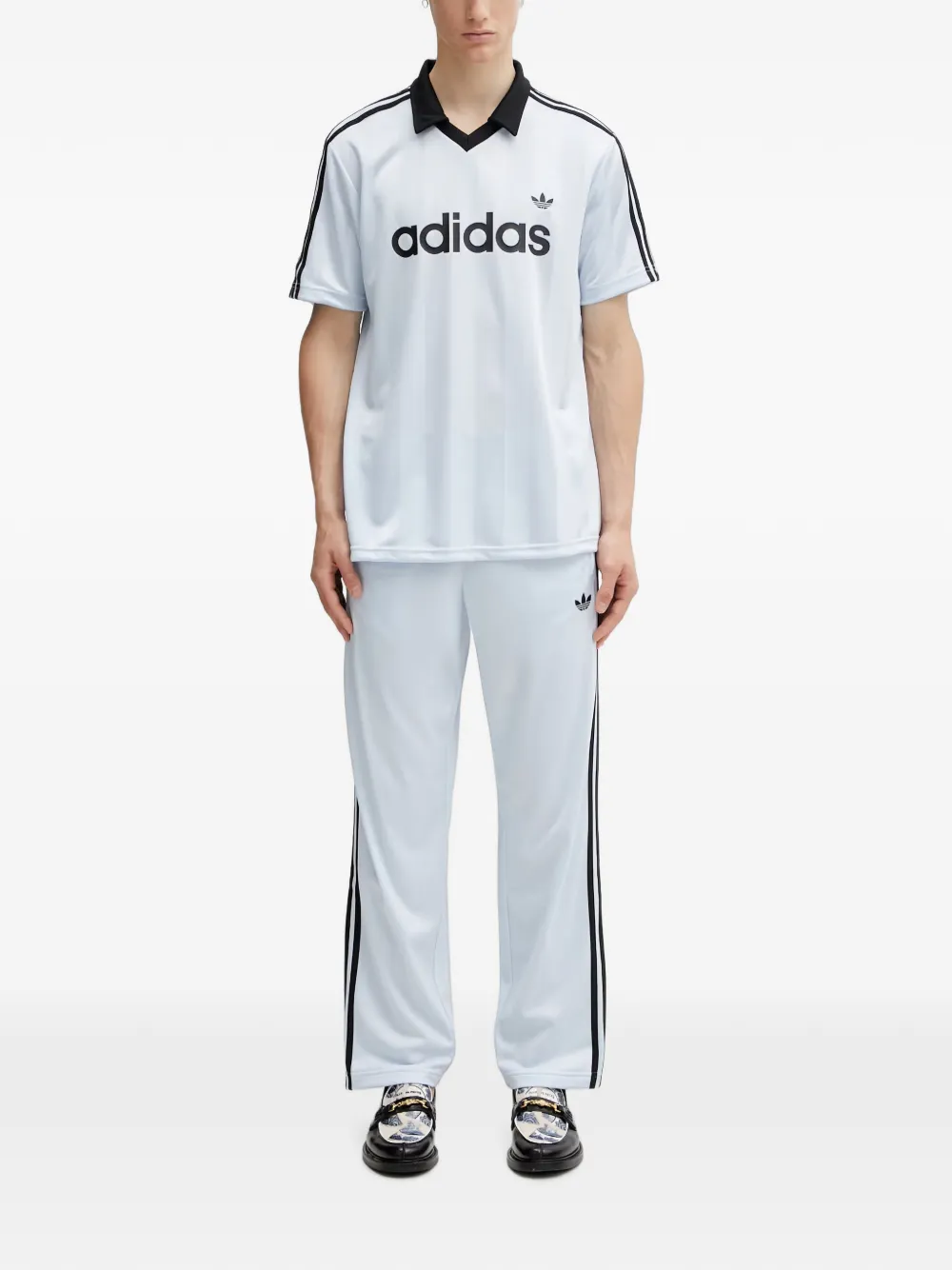 adidas Firebird side-stripe track pants Blauw