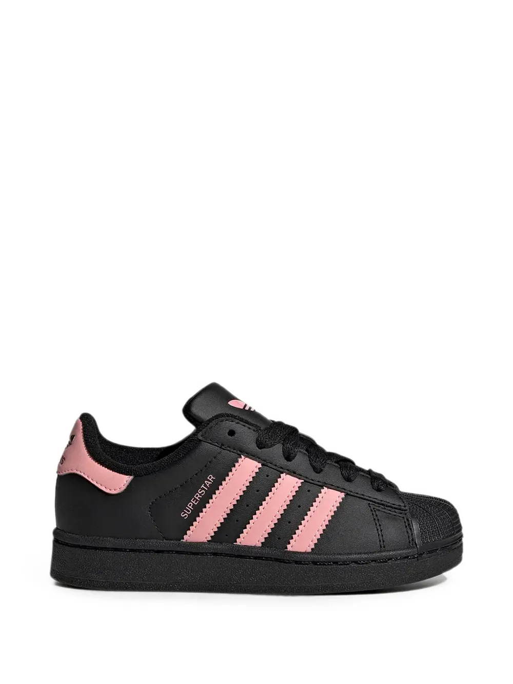 Adidas Kids Superstar shell-toe sneakers Zwart