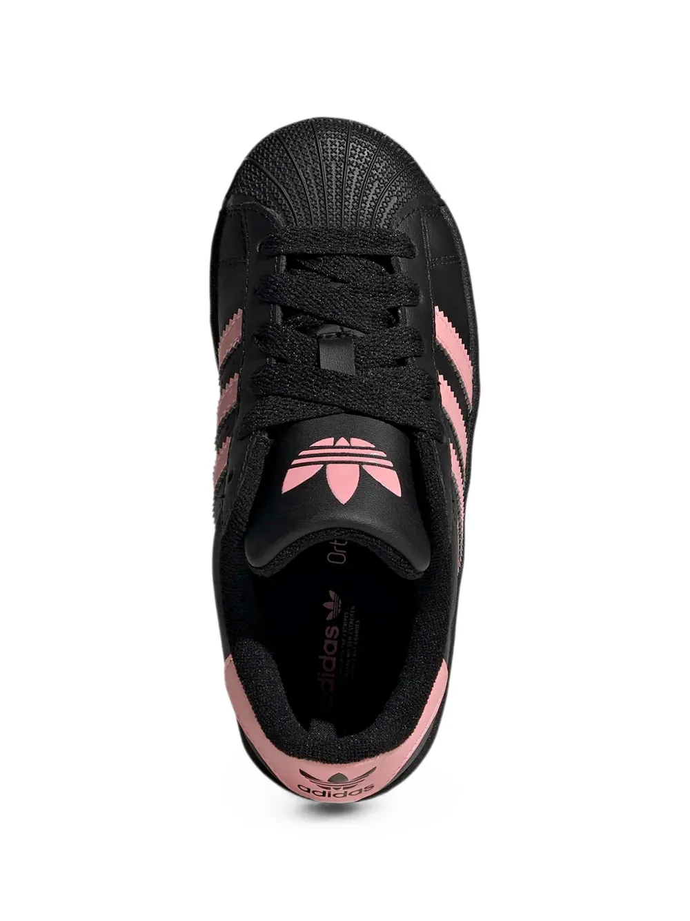 adidas Kids Superstar shell-toe sneakers Zwart
