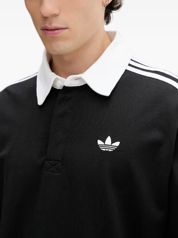 Adidas ロングスリーブ ポロシャツ | ブラック | FARFETCH JP