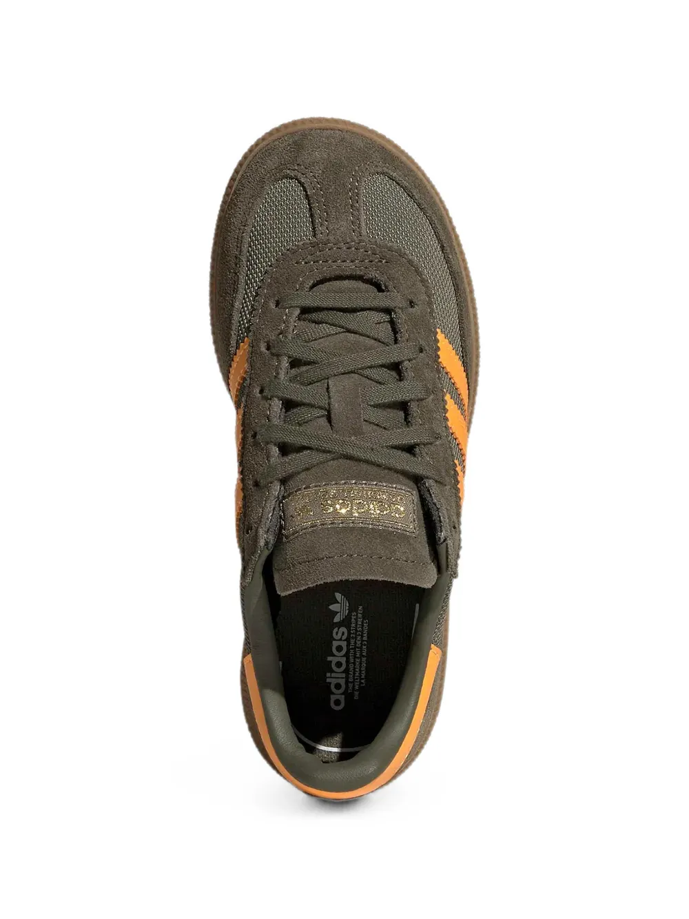 adidas Kids Spezial leather-trim sneakers Groen