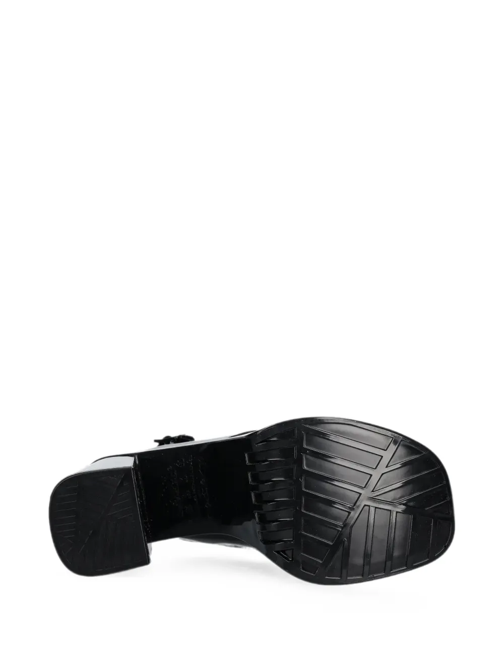 Melissa Dance Platform Crossover-strap Pumps In Black