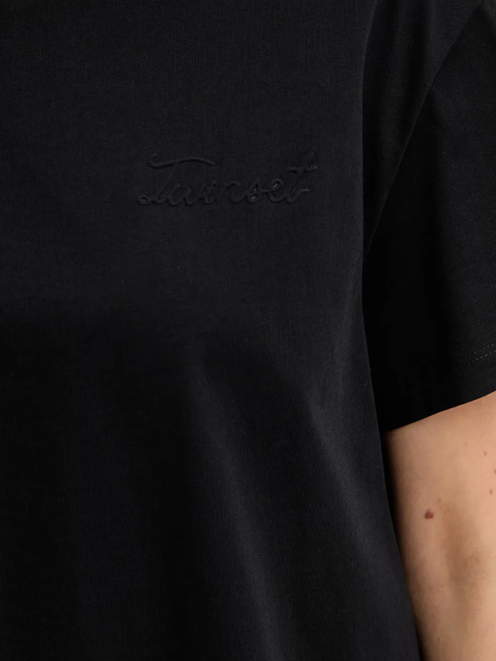 TWINSET T-shirt met geborduurd logo Zwart