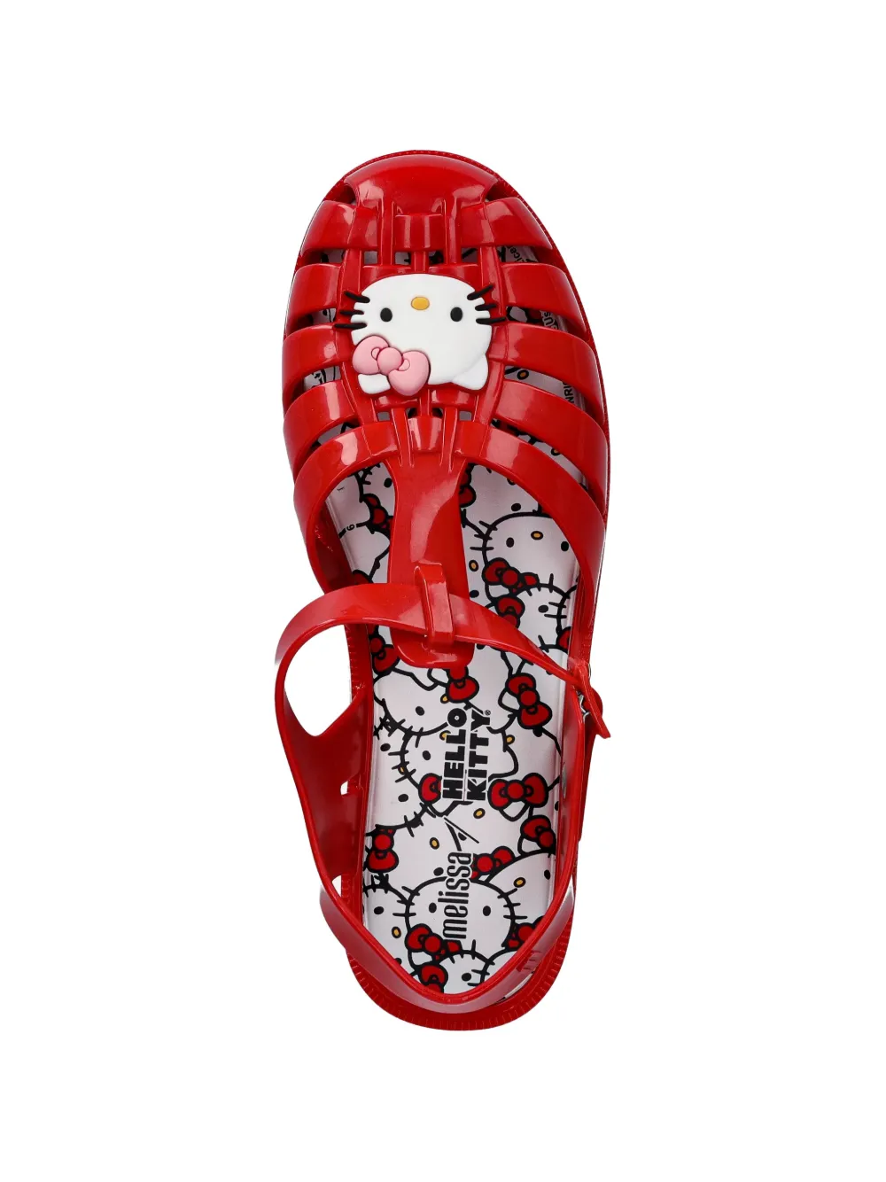 Melissa Hello Kitty cage sandals Rood