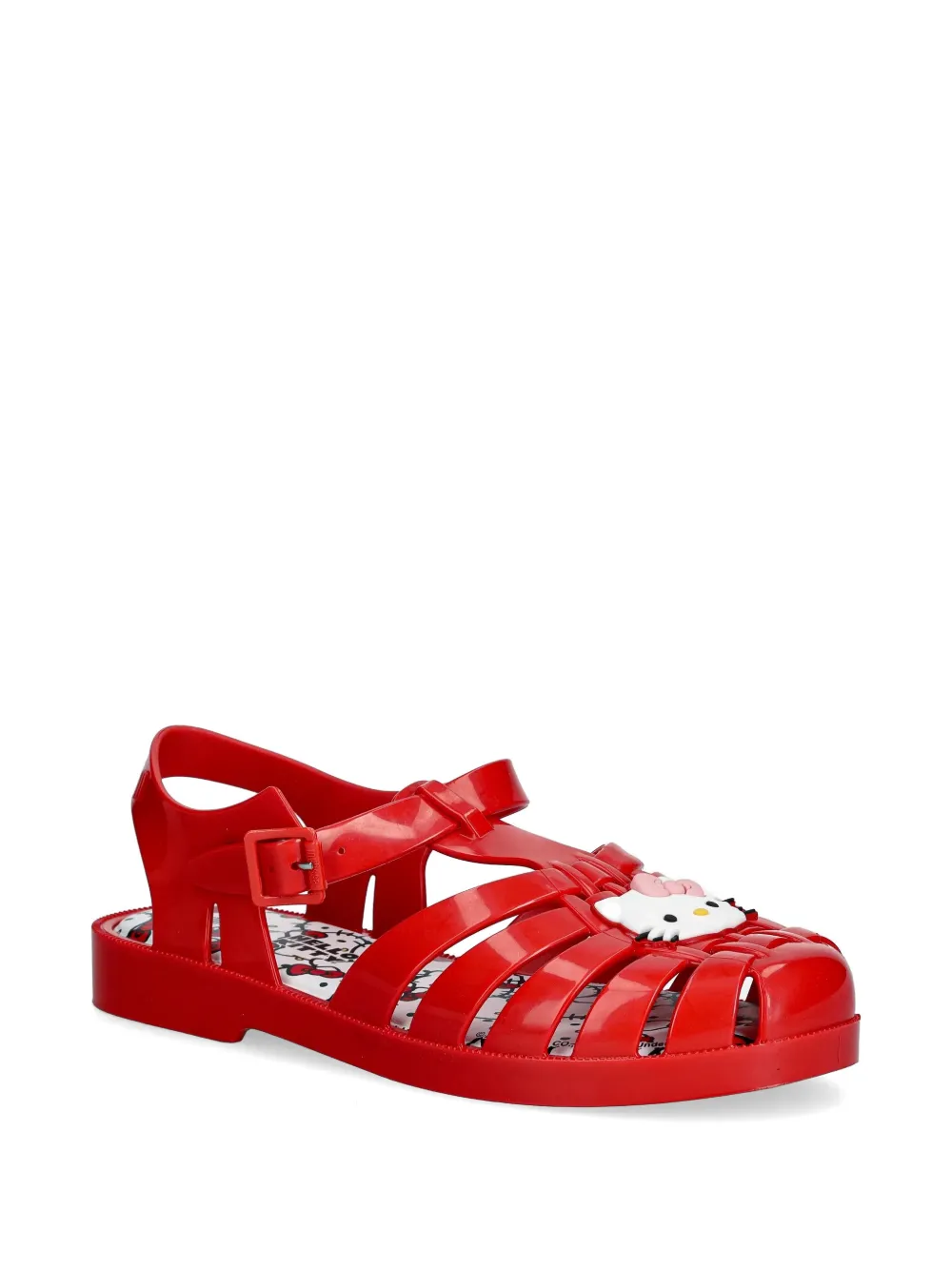 Melissa Hello Kitty cage sandals Rood