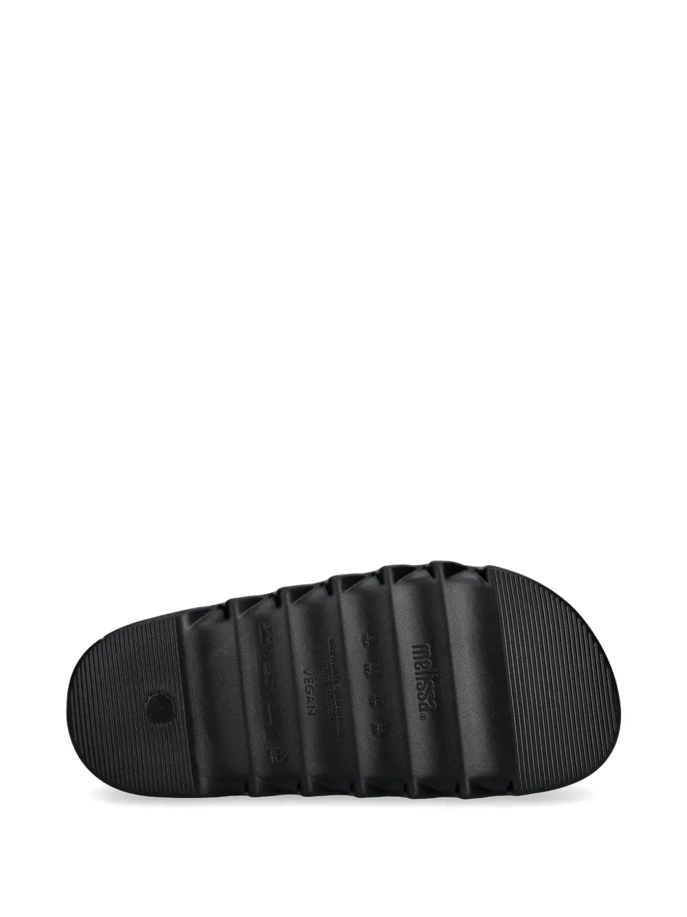 Melissa Cozy Cross platform slides Zwart