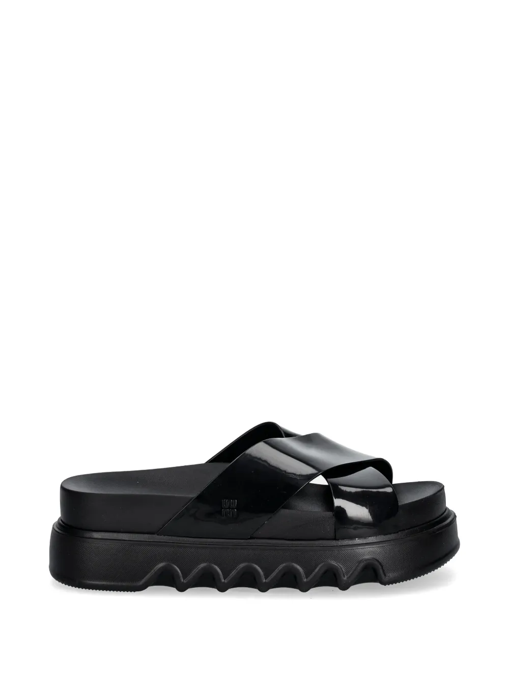 Melissa Cozy Cross platform slides - Schwarz