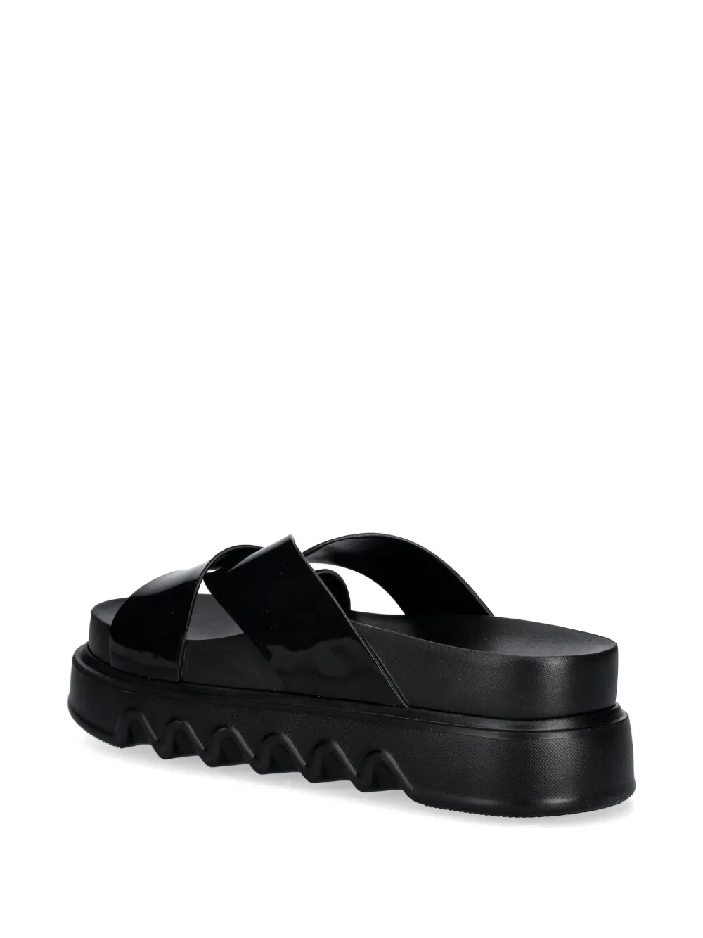 Melissa Cozy Cross platform slides Zwart