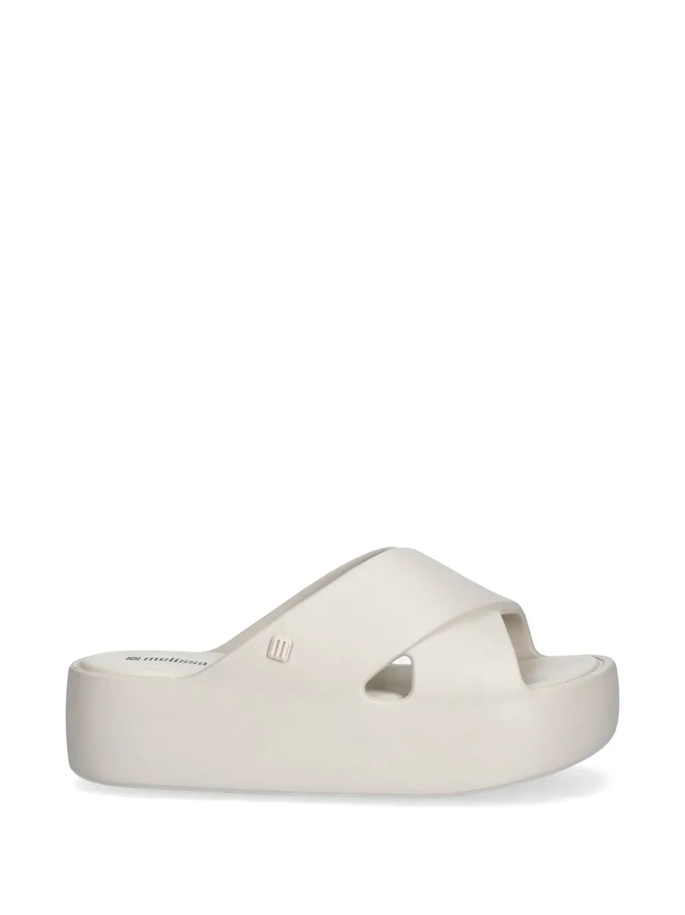 Melissa crossover platform slides - Nude