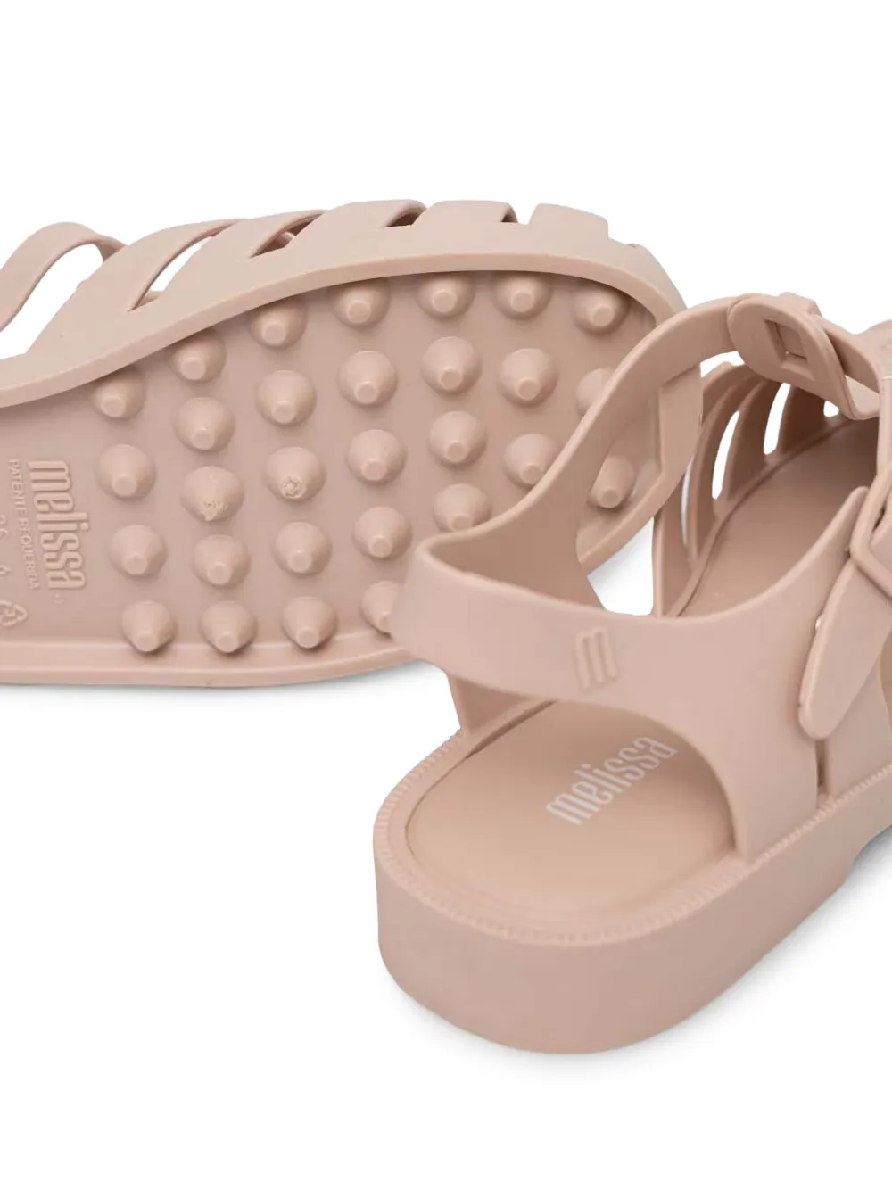 Melissa Possession cage-style buckled sandals Beige