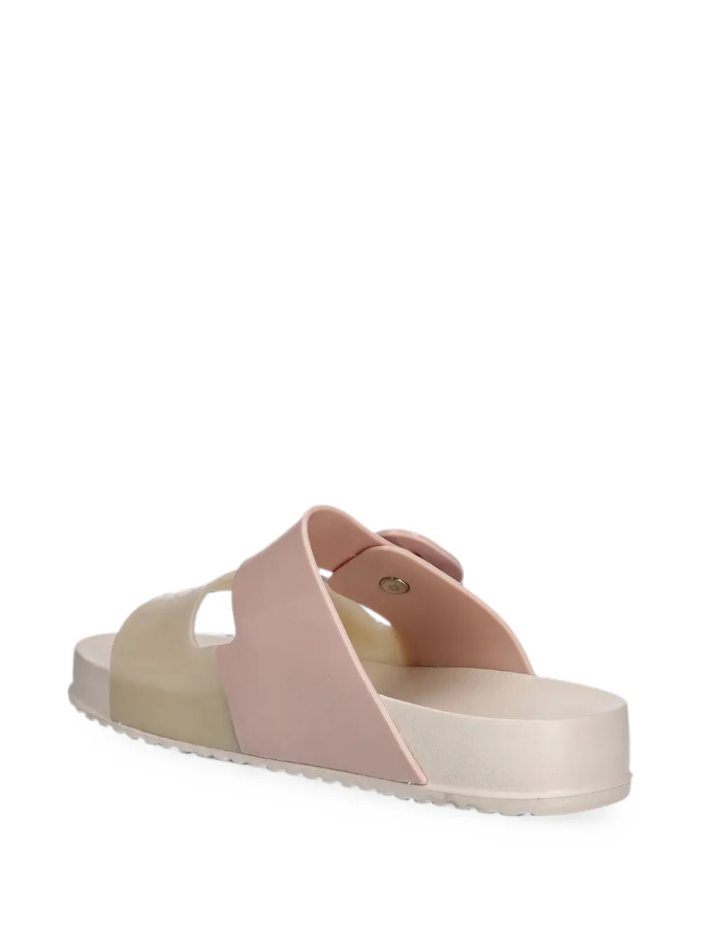 Melissa buckle-detail slides Roze