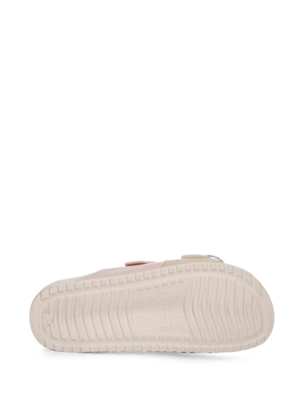 Melissa buckle-detail slides Roze