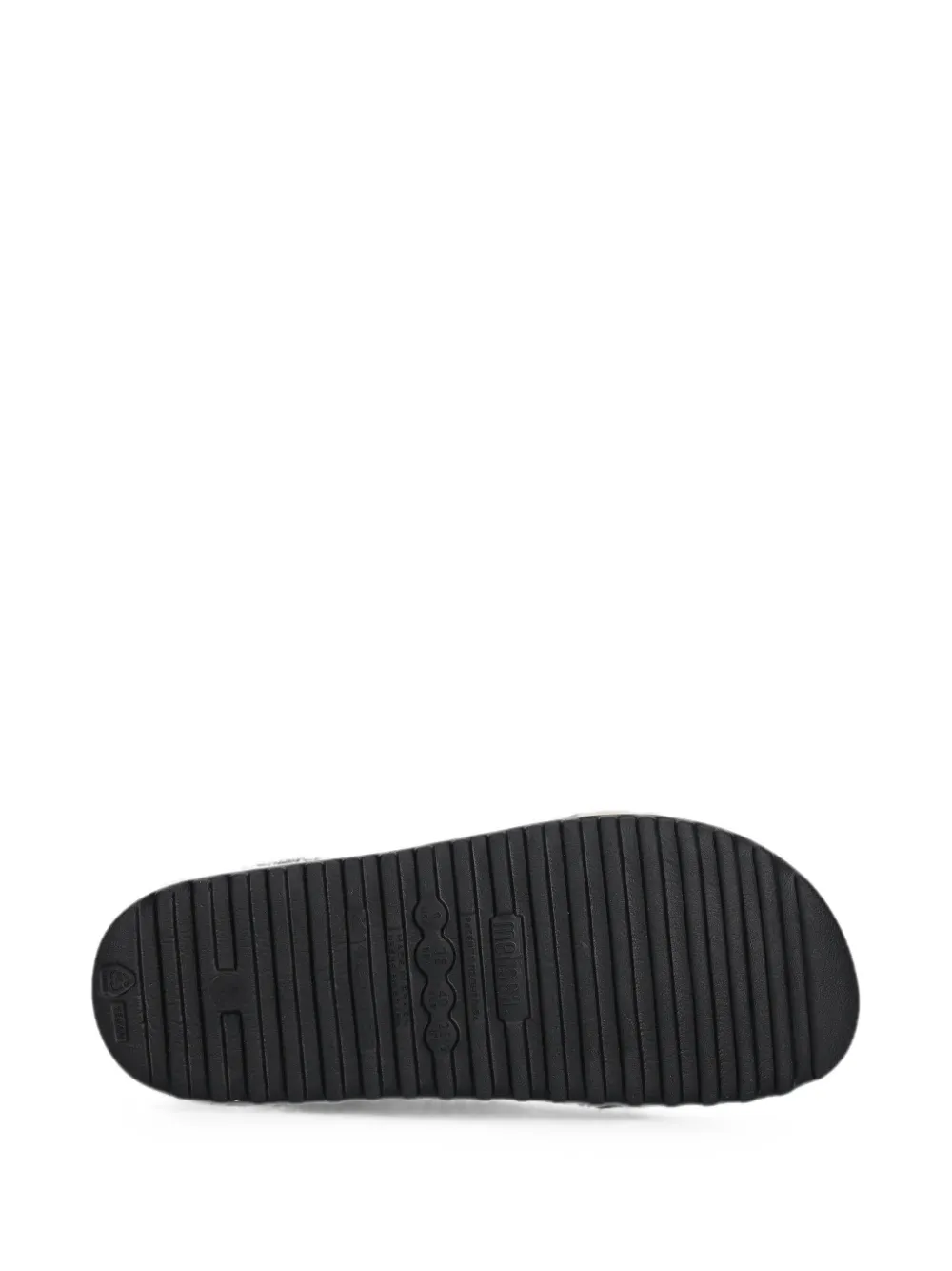 Melissa Slippers met plateauzool en gespsluiting Beige