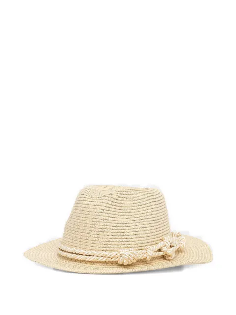 TWINSET rope-detail fedora hat