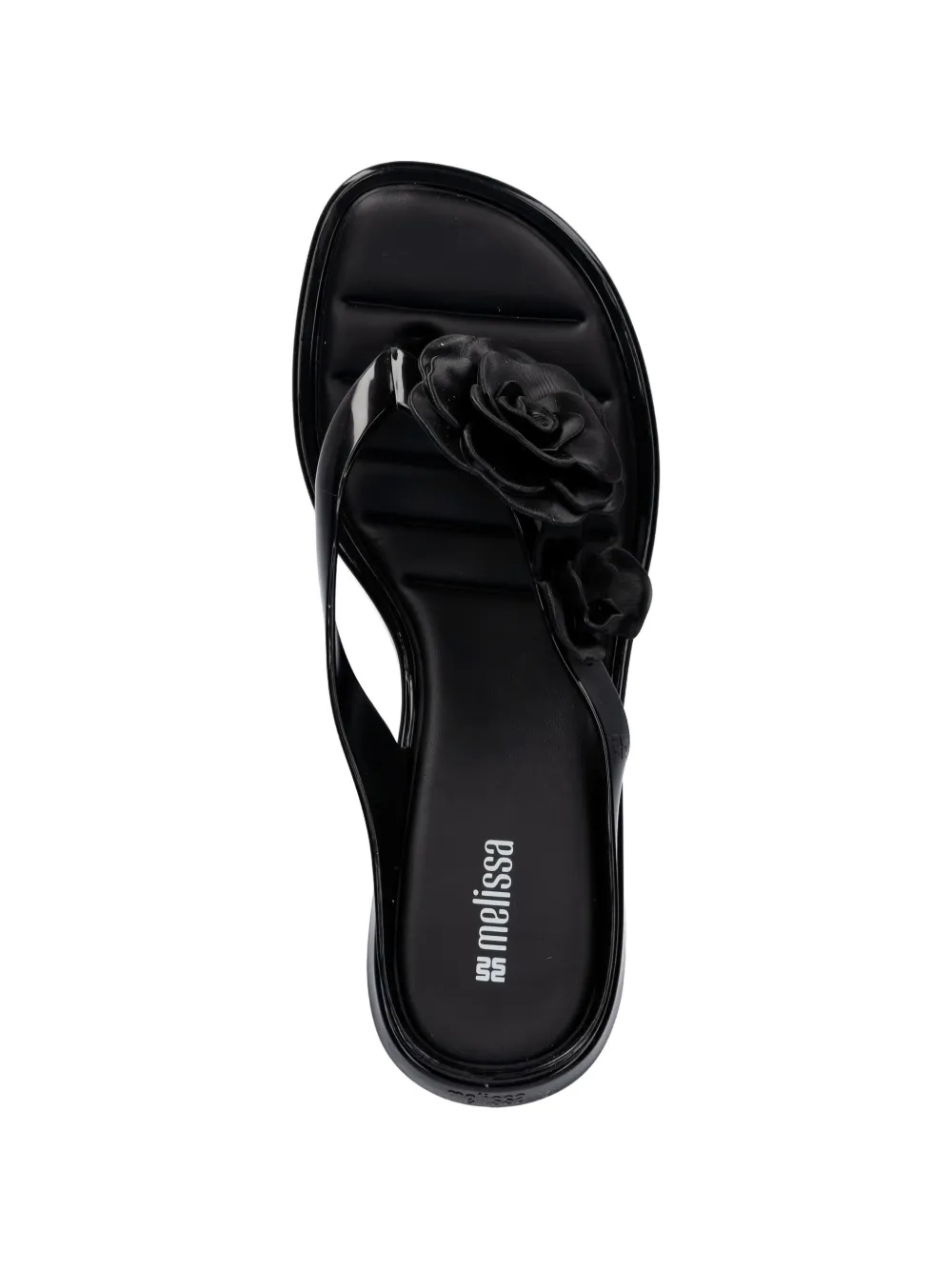 Melissa floral-applique sandals Zwart