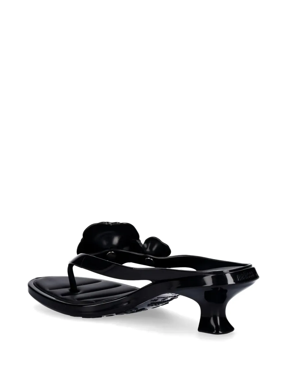 Melissa floral-applique sandals Zwart