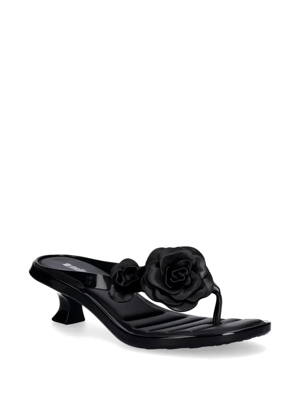 Melissa floral-applique sandals Zwart