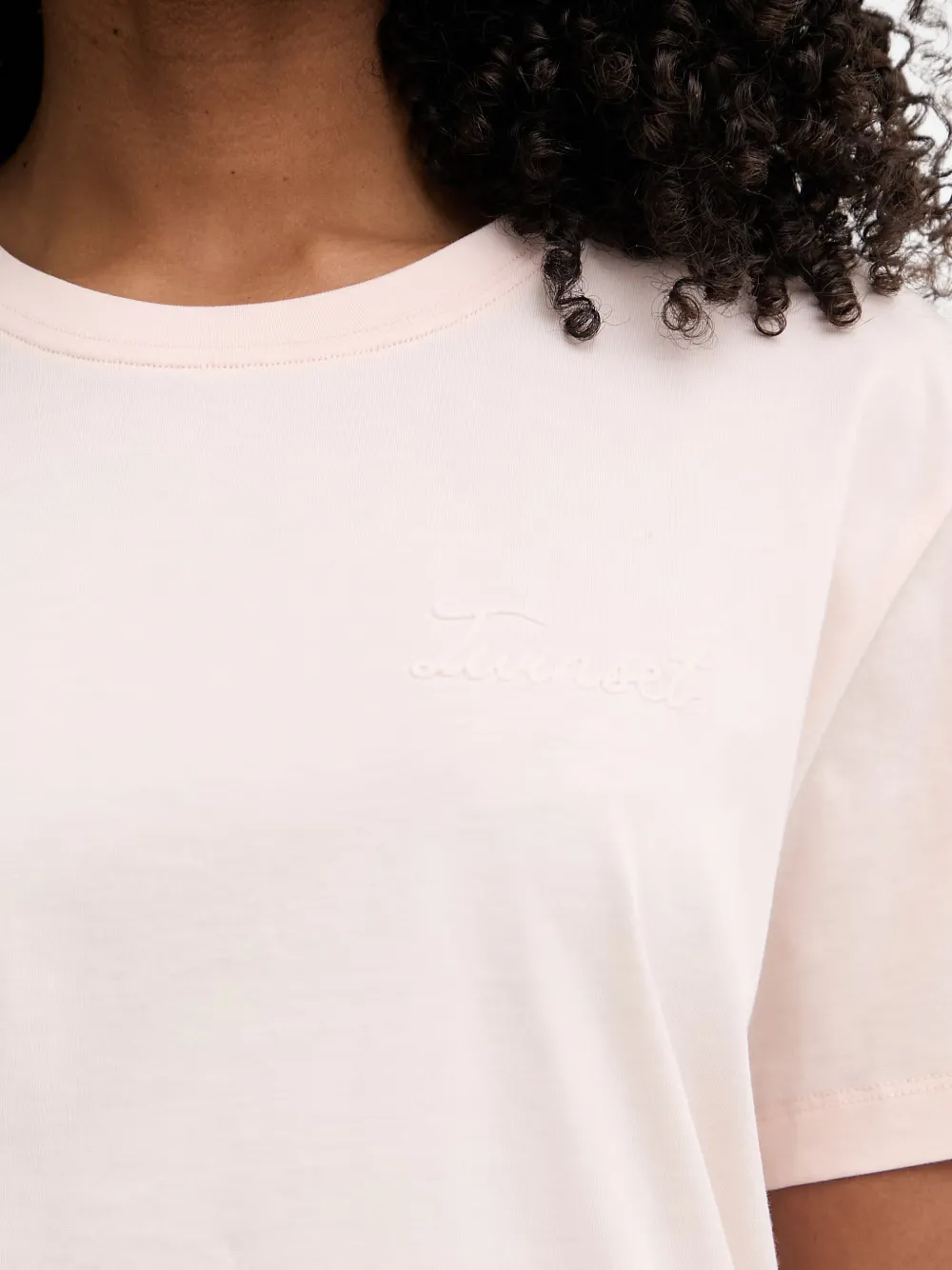 TWINSET T-shirt met geborduurd logo Roze