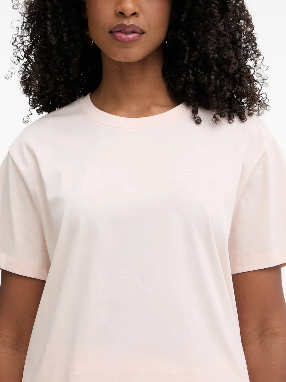 TWINSET T-shirt met geborduurd logo Roze