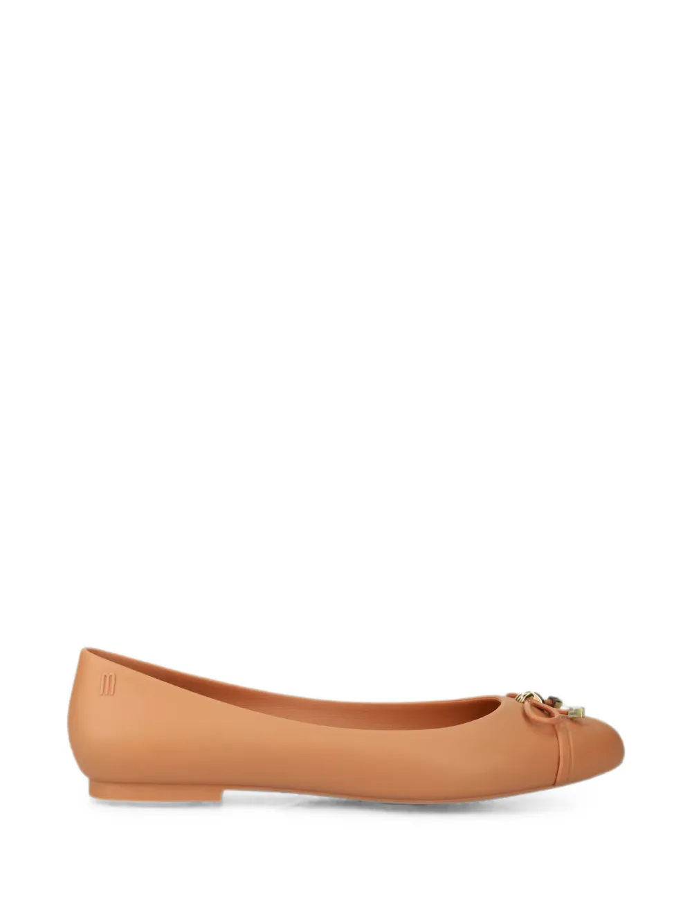 Melissa Doll Bow-detail Ballet Flats In Orange