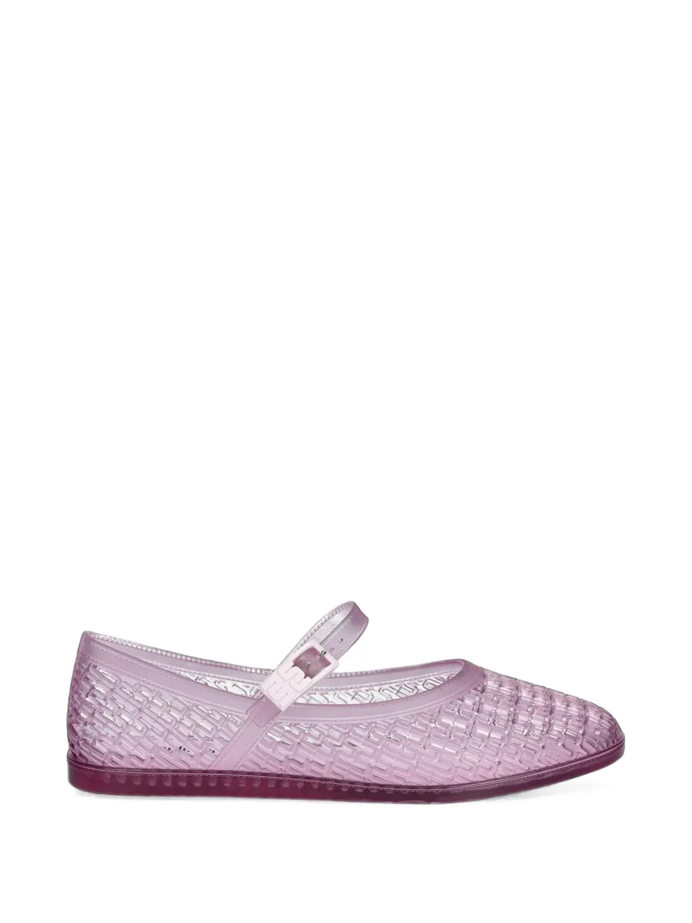 Melissa Harper woven-effect buckle-fastening ballet flats