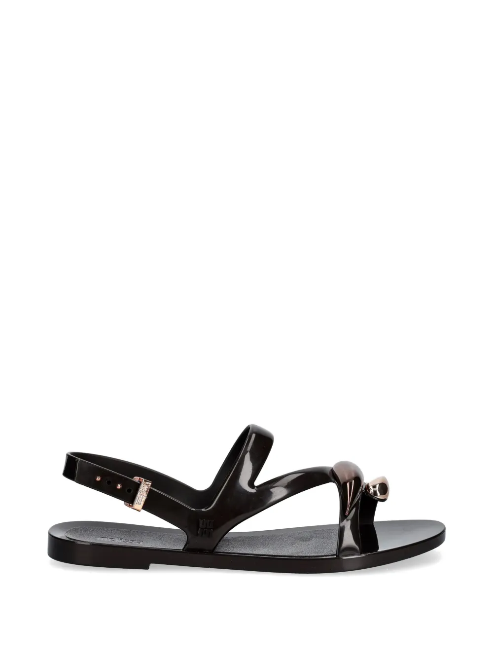 Melissa buckle-fastening metallic-detail sandals Zwart