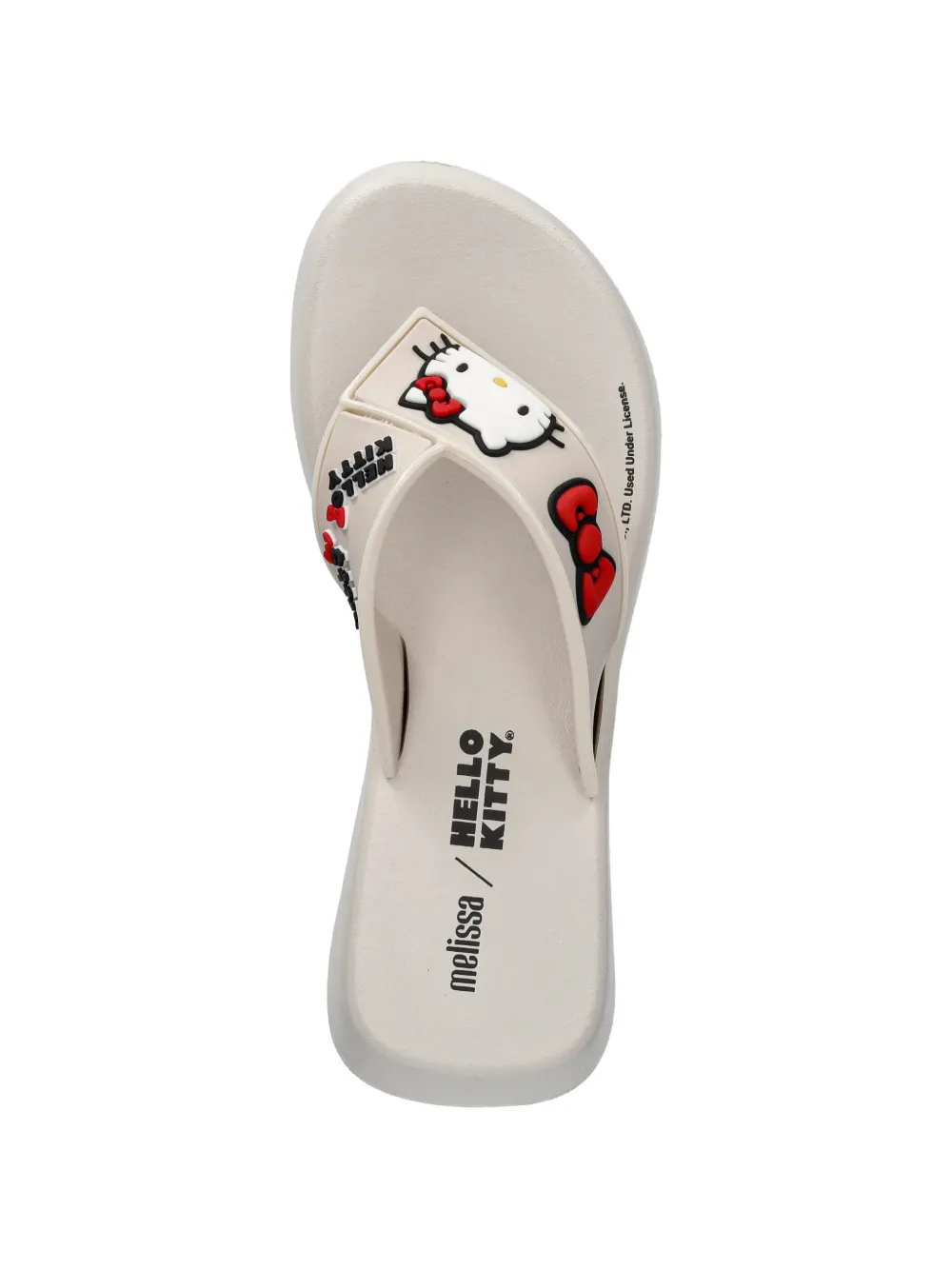 Melissa Hello Kitty platform flip-flops Beige