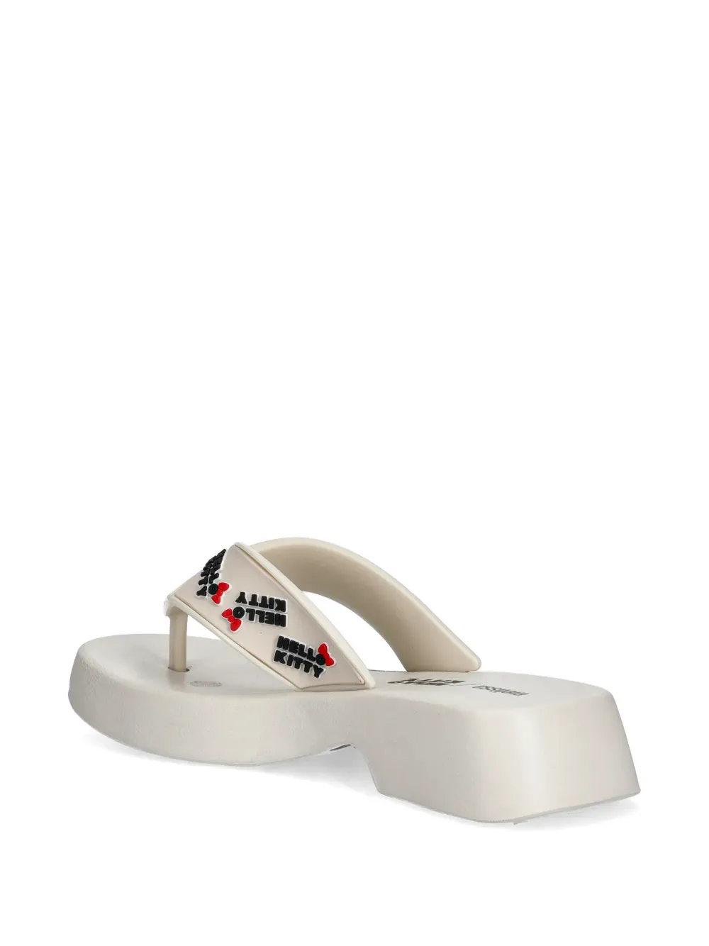Melissa Hello Kitty platform flip-flops Beige