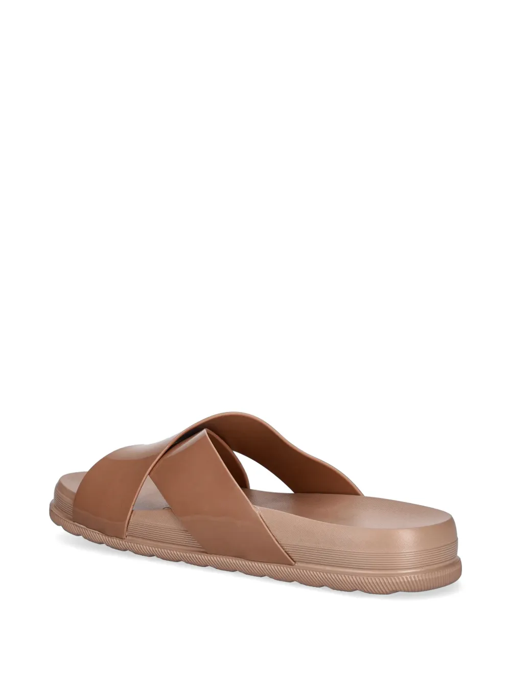 Melissa crossover-strap slides Beige