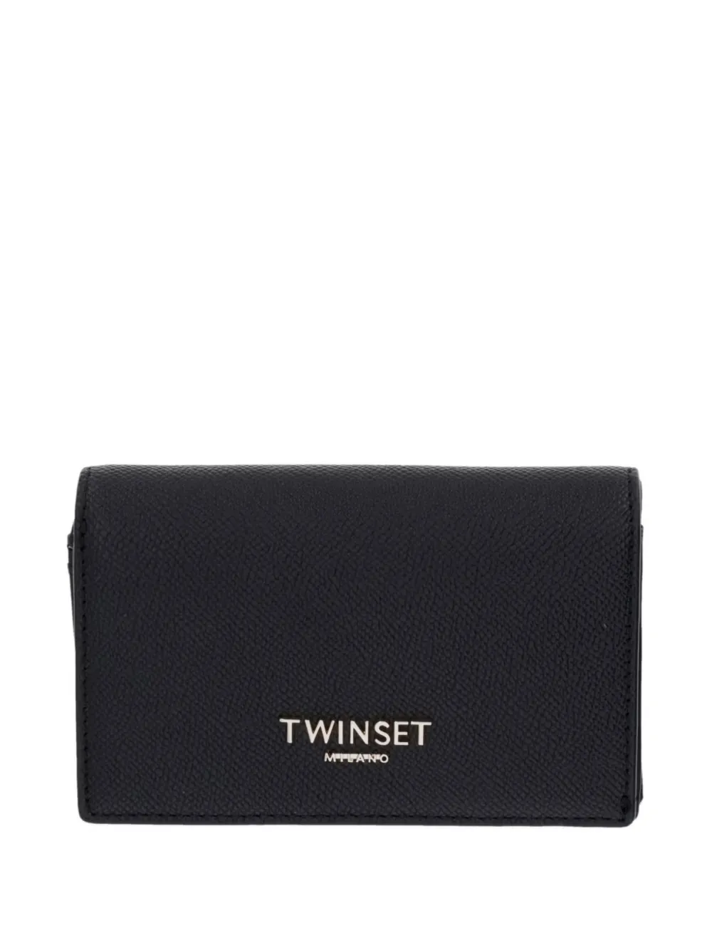 TWINSET logo-lettering wallet - Nero