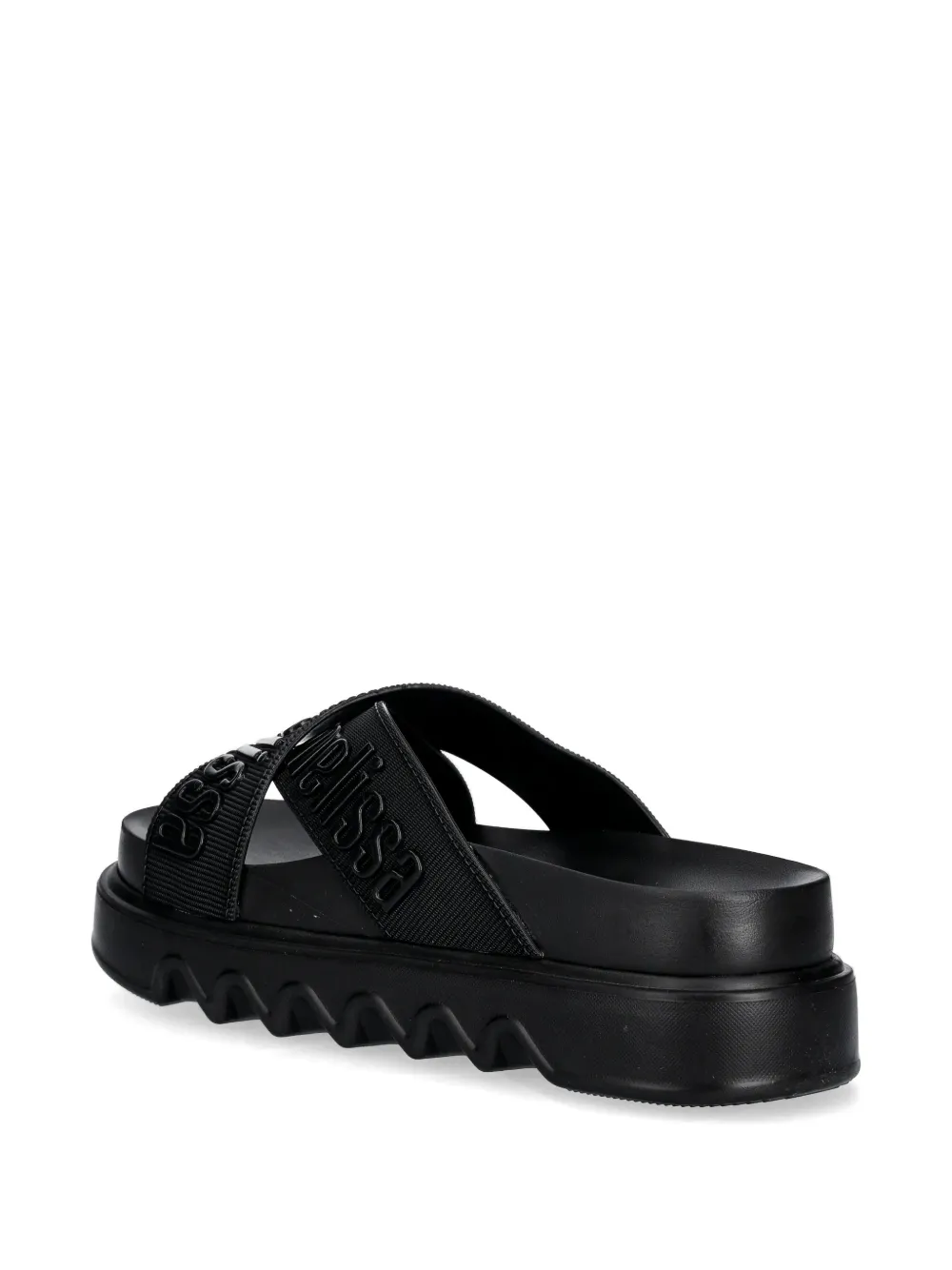 Melissa Cross M Lover platform slides Zwart