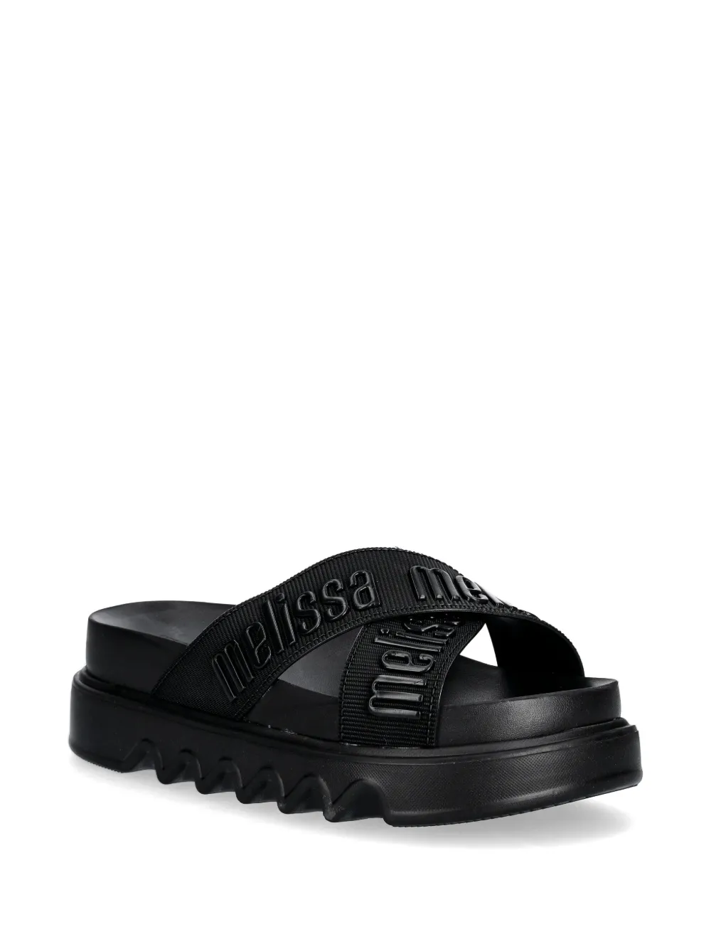 Melissa Cross M Lover platform slides Zwart