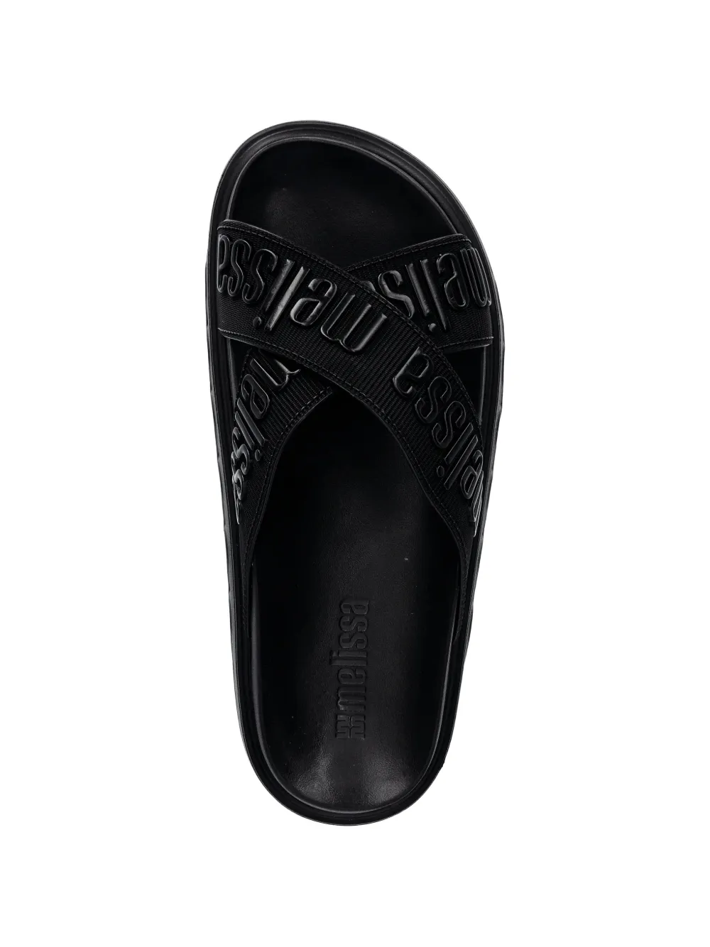 Melissa Cross M Lover platform slides Zwart