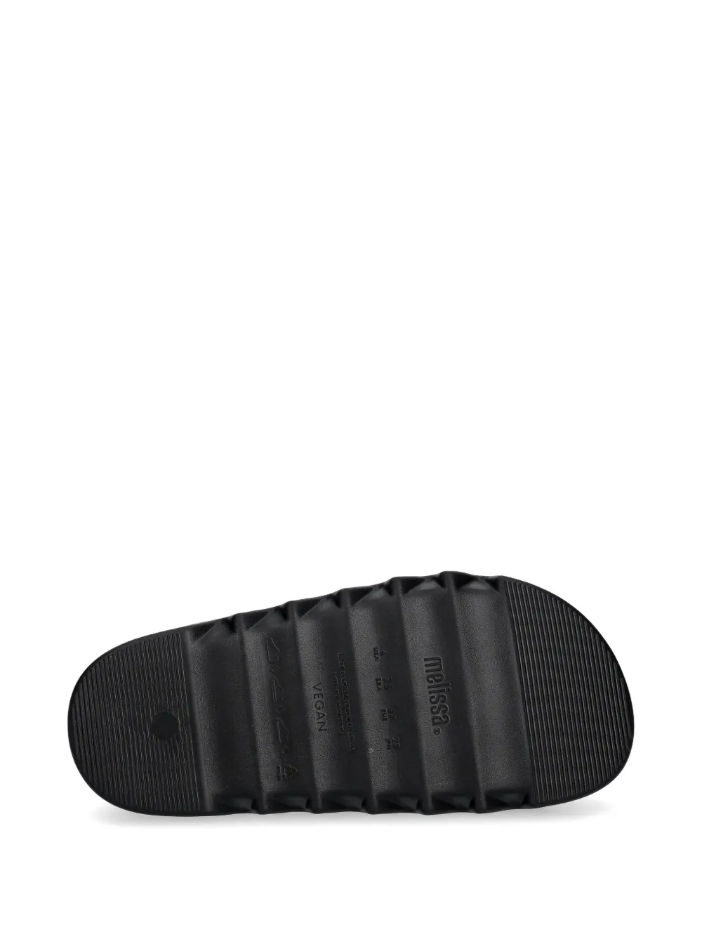 Melissa Cross M Lover platform slides Zwart