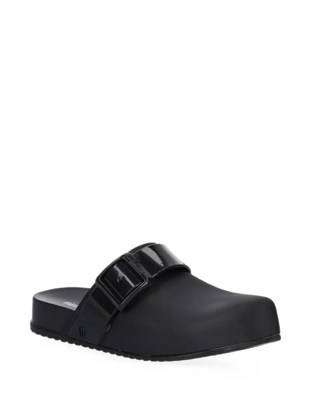 Mini Melissa Cozy buckle-detail slip-on clogs - Nero