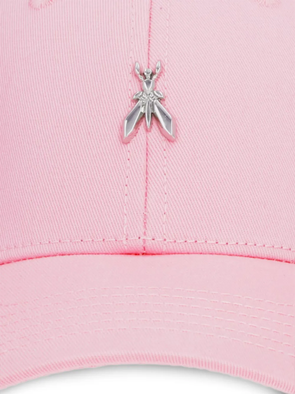 Patrizia Pepe Fly honkbalpet met logoplakkaat Roze