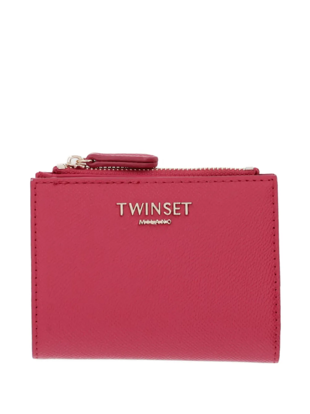 TWINSET logo-plaque bifold wallet - Rosa