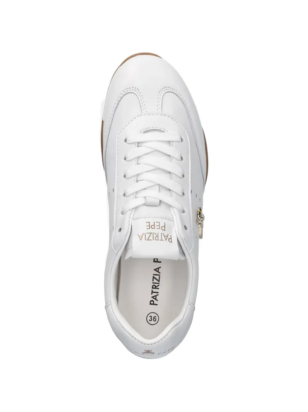 Patrizia Pepe girl Fly logo-plaque sneakers Wit