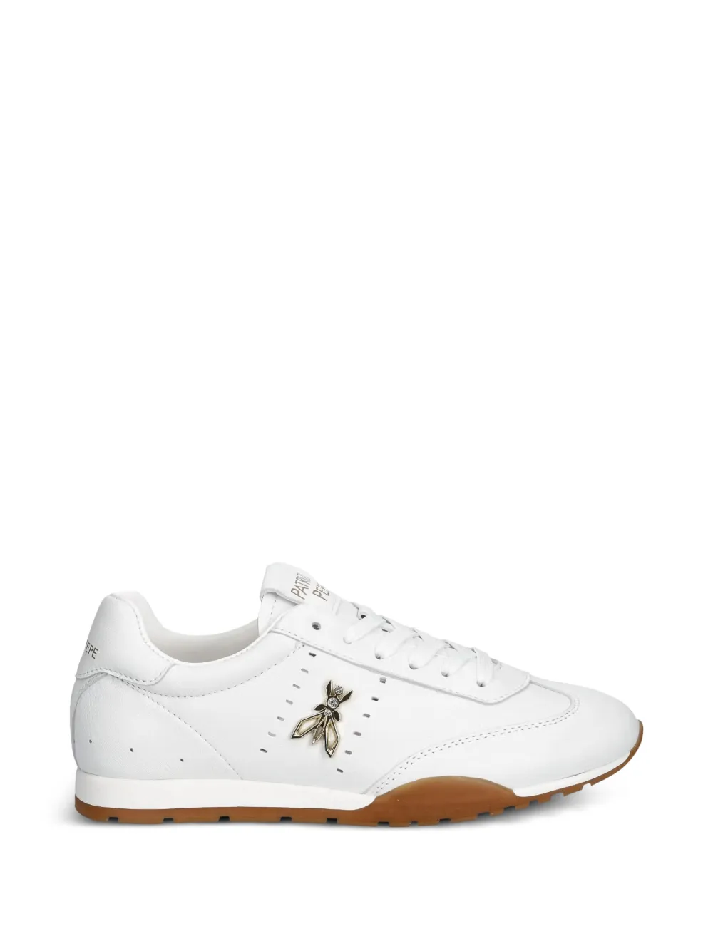 Patrizia Pepe girl Fly logo-plaque sneakers Wit